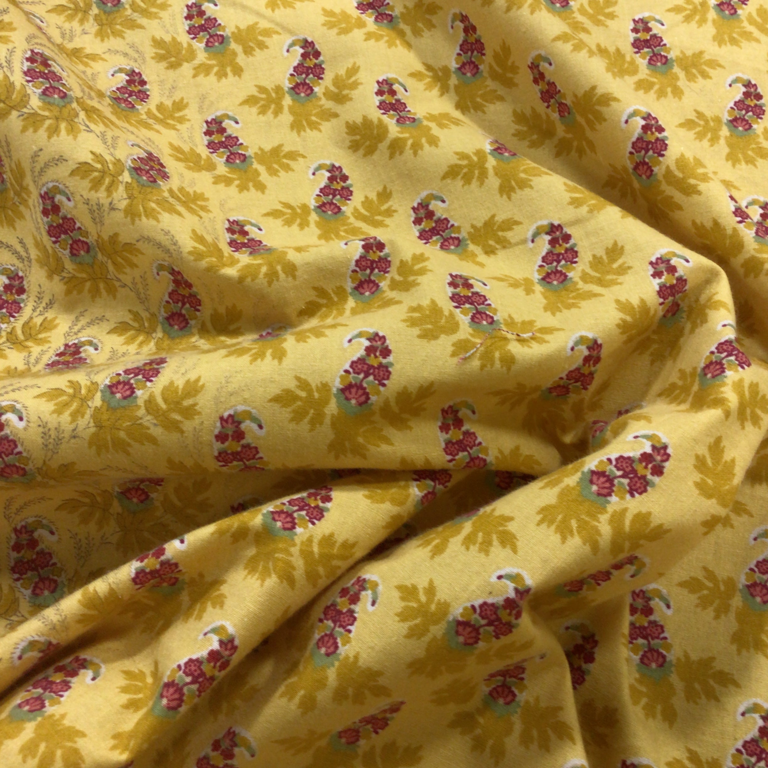 Waverly Lyon Yellow Cotton Print Fabric