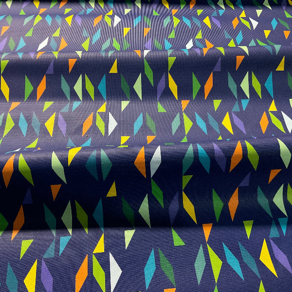 Arc Com Fragment Cobalt Geometric Blue Upholstery Vinyl