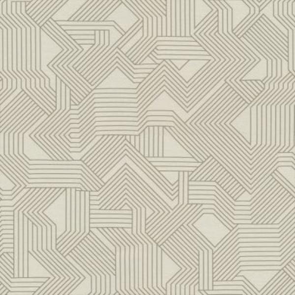 Carnegie Maze Color 34 Geometric Gray Upholstery Fabric