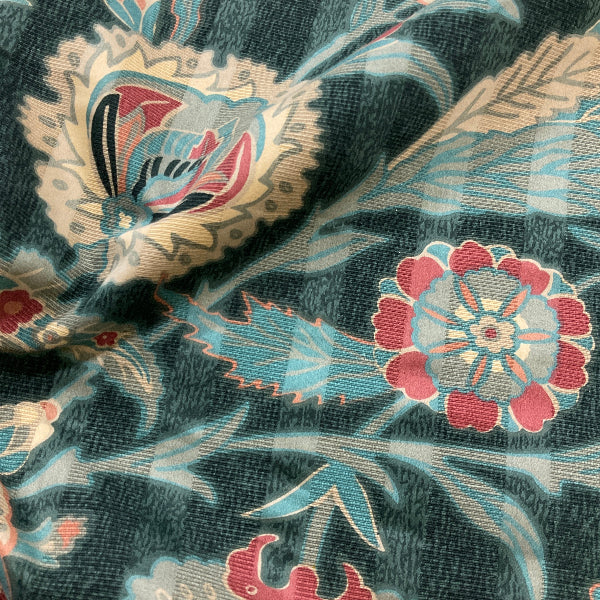 Waverly Emerald Garden Green Cotton Print Fabric