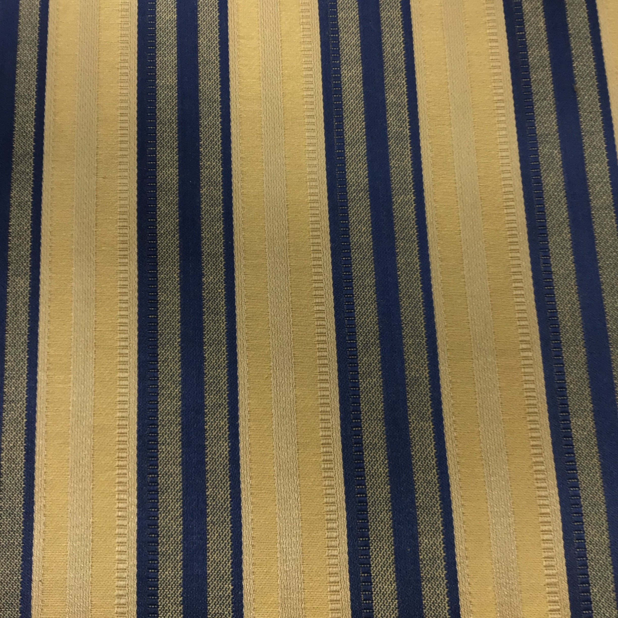 Vareen French Blue Stripe Cotton Print Fabric