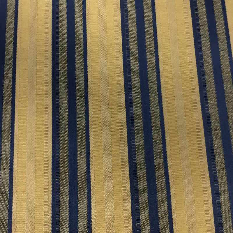 Vareen French Blue Stripe Cotton Print Fabric