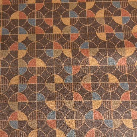 Burch Full Circle Cinnabar Brown Upholstery Vinyl