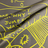 Momentum Well Well Well Grey Upholstery Fabric