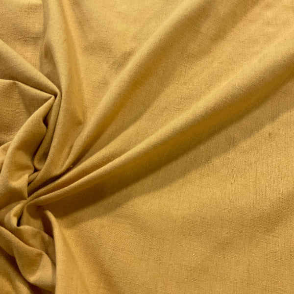 Bloomcraft Yellow Solid Cotton Print Fabric