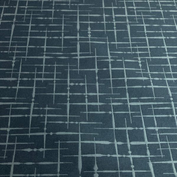 Remnant of Luna Hatch Helm Blue Upholstery Fabric