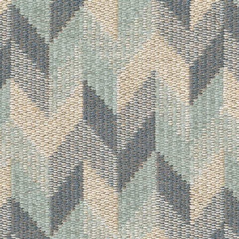Brentano Mesa Flying Bird Blue Upholstery Fabric