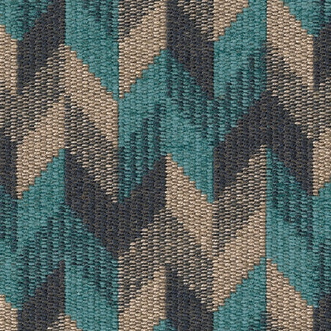 Remnant of Brentano Mesa Swimming Fish Blue Upholstery Fabric