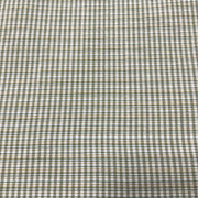 Earthy Moss Gingham Cotton Print Fabric