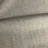 Unika Vaev Herringbone Gray Wool Upholstery Fabric