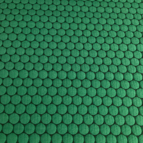 Designtex Loop To Loop Leprechaun Embossed Circles Green Upholstery Fabric