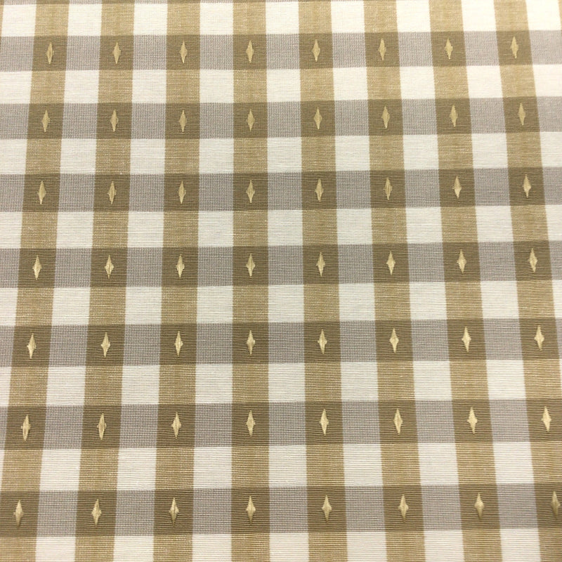 Golden Stripe Cotton Print Fabric