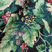 Waverly Avar Botanical Black Cotton Print Fabric