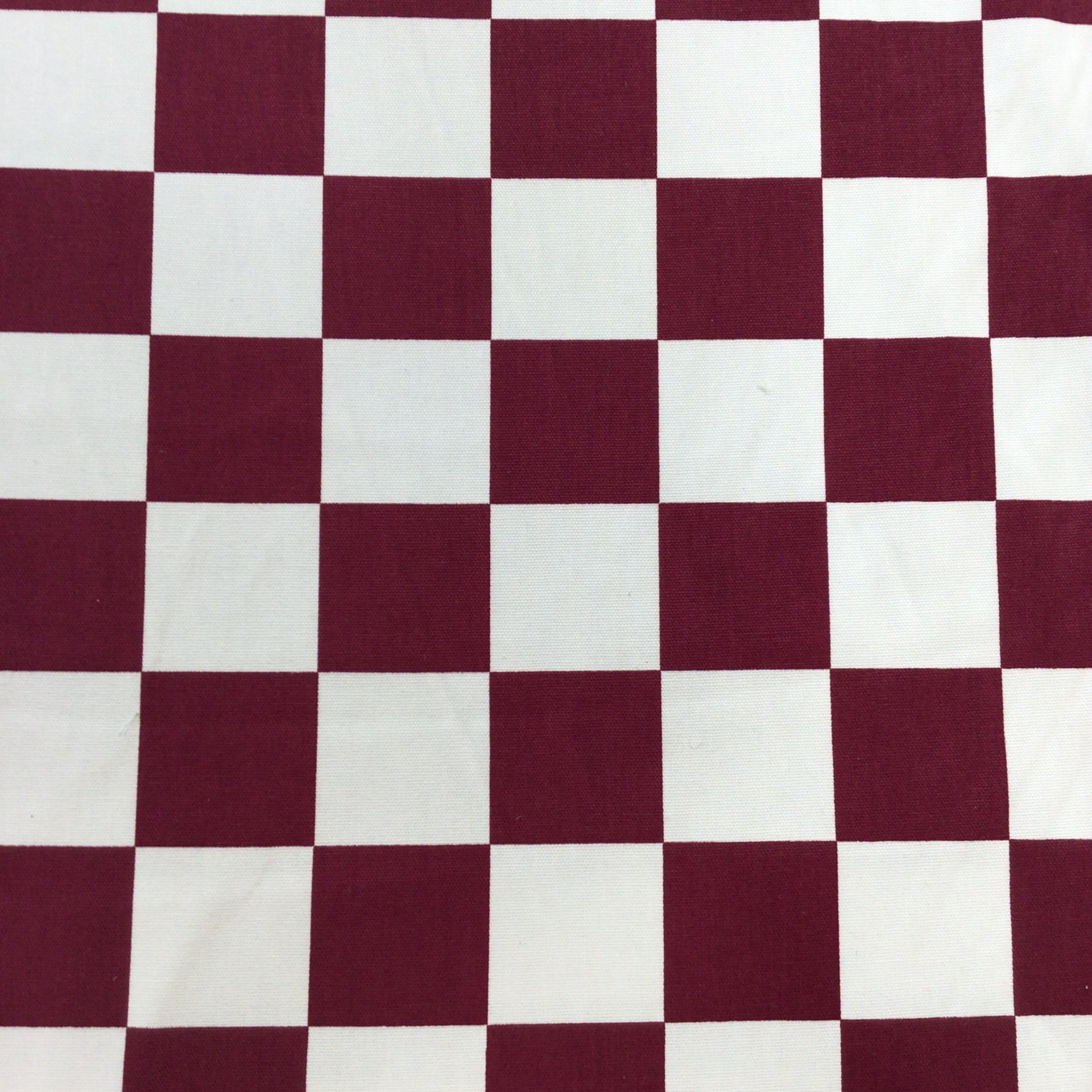 Waverly Check It Out Burgundy Cotton Print Fabric