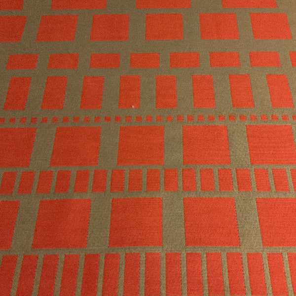 Remnant of Sina Pearson In Repeat Coral/Sage Sunbrella Upholstery Fabric
