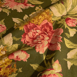 Richloom Cabbage Rose Floral Cotton Print Fabric