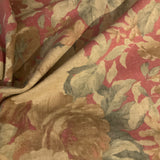 Covington Red Green Faded Floral Cotton Print Fabric