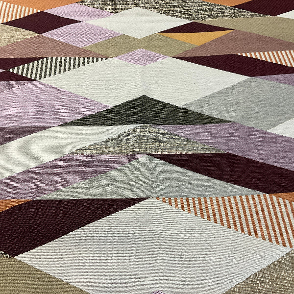 Remnant of Designtex Angle Mulberry Sunbrella Upholstery Fabric