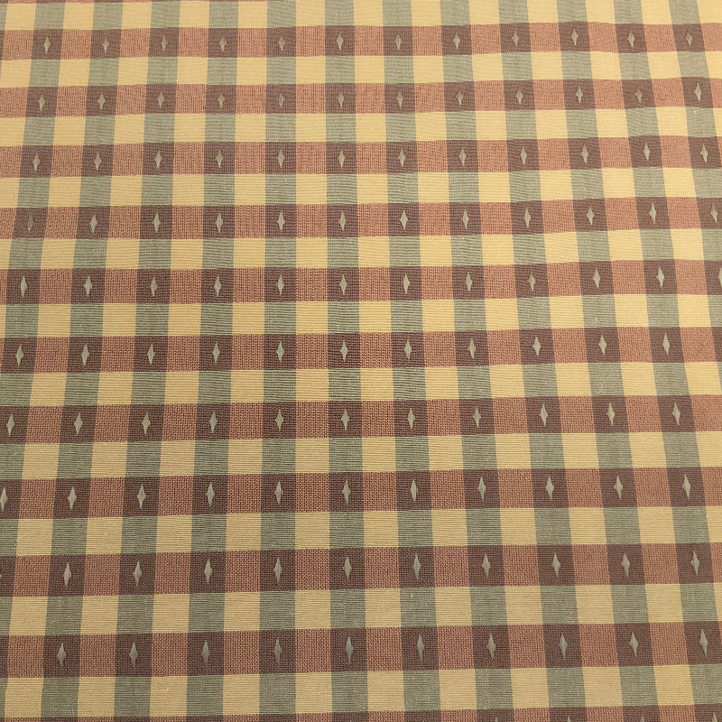 Poka Red Stripe Cotton Print Fabric