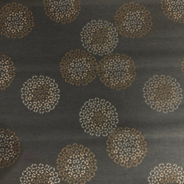 Arc-Com Brayer Flower Smoke Gray Upholstery Fabric