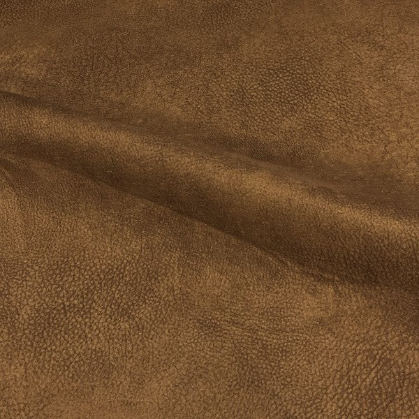 Brown Faux Leather Suede Upholstery Fabric