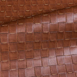 Brown Textured Basket Weave Upholstery Vinyl