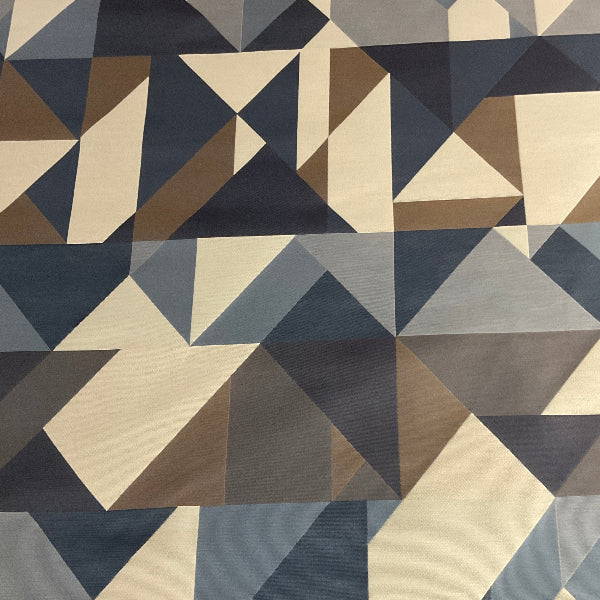 Carnegie Collage 2 Blue Upholstery Fabric