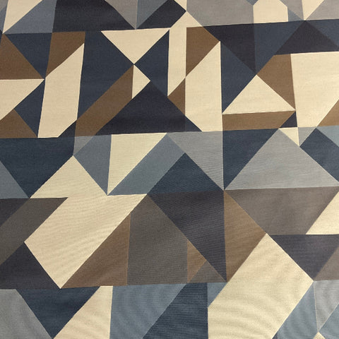 Carnegie Collage 2 Blue Upholstery Fabric