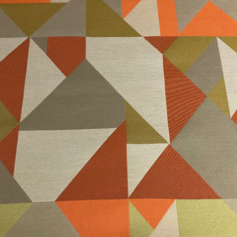 Carnegie Collage 6 Orange Upholstery Fabric