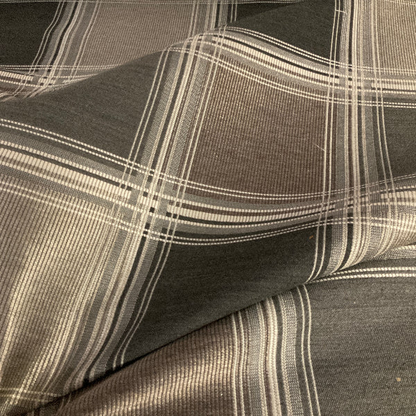 Arc-Com The Plaid Stone Upholstery Fabric