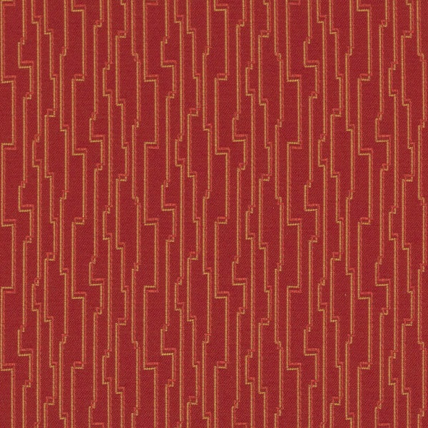 Arc-Com Robotic Flame Red Upholstery Fabric