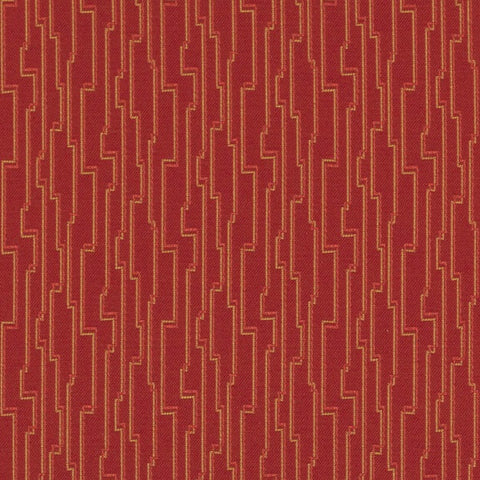 Arc-Com Robotic Flame Red Upholstery Fabric