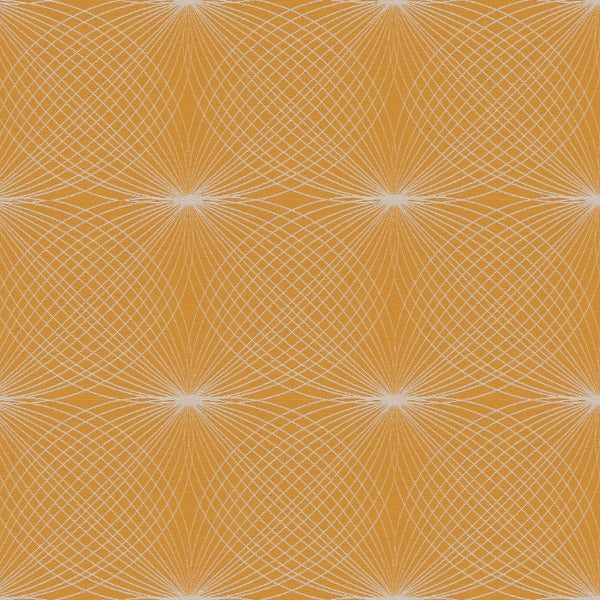 Remnant of Arc-Com Lyre Butterscotch Upholstery Fabric