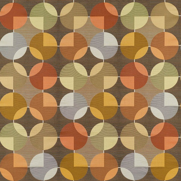 Remnant of Arc-Com Compass Chestnut Upholstery Fabric