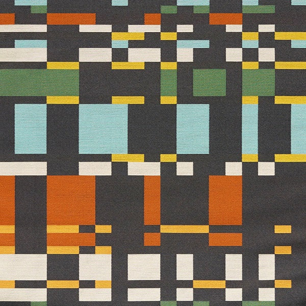 Arc-Com Square One Coal Upholstery Fabric
