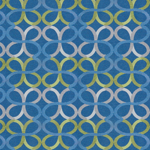 Arc-Com Around Rainstorm Blue Upholstery Fabric