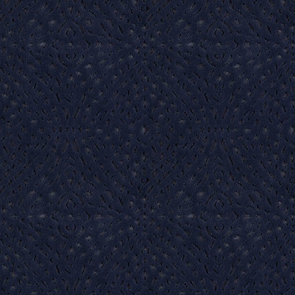 Remnant of Arc-Com Victoria Midnight Blue Upholstery Fabric