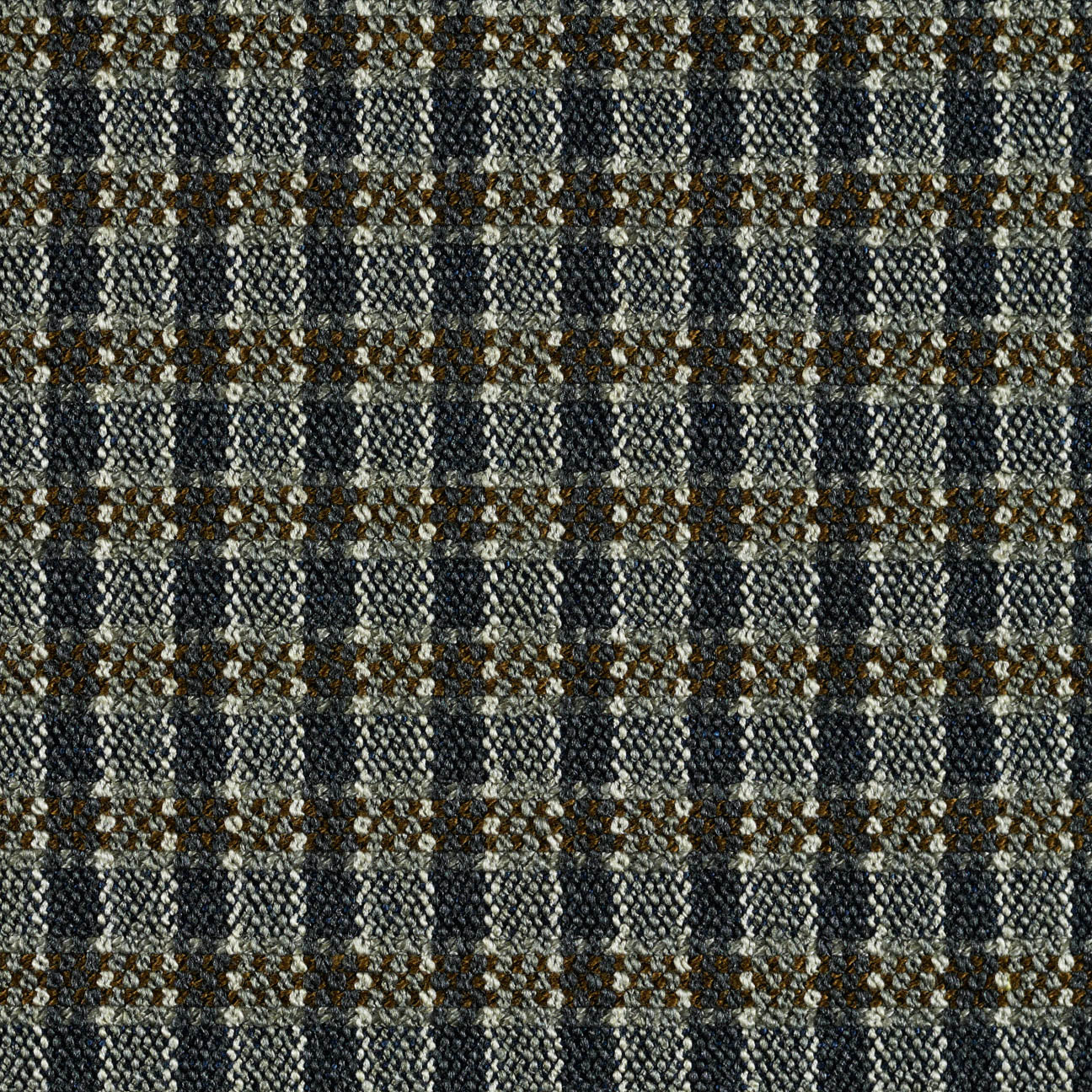 Arc-Com Welsh Check Smoke Gray Upholstery Fabric