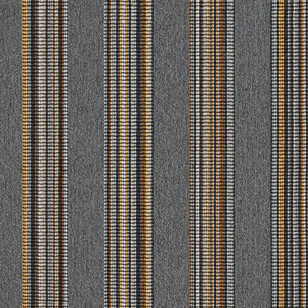 Remnant of Arc-Com Calais Stripe Amber Upholstery Fabric