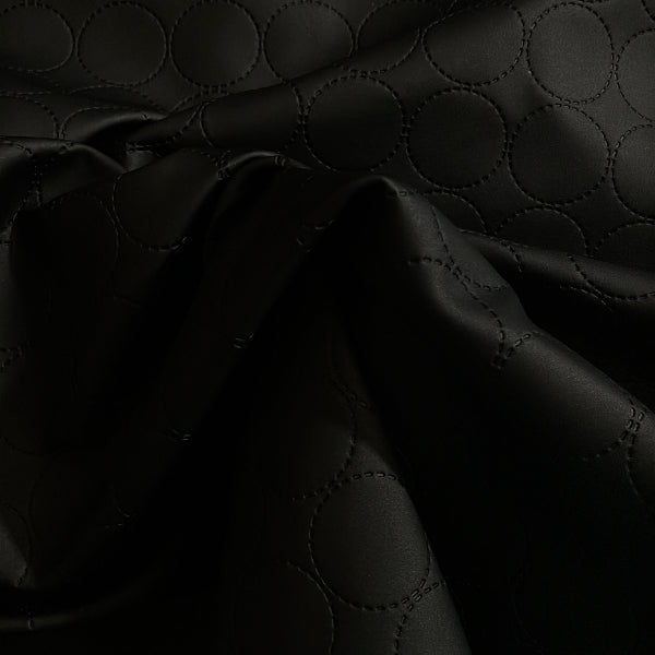 Anzea Hula Hoop Licorice Upholstery Vinyl Fabric Yardage