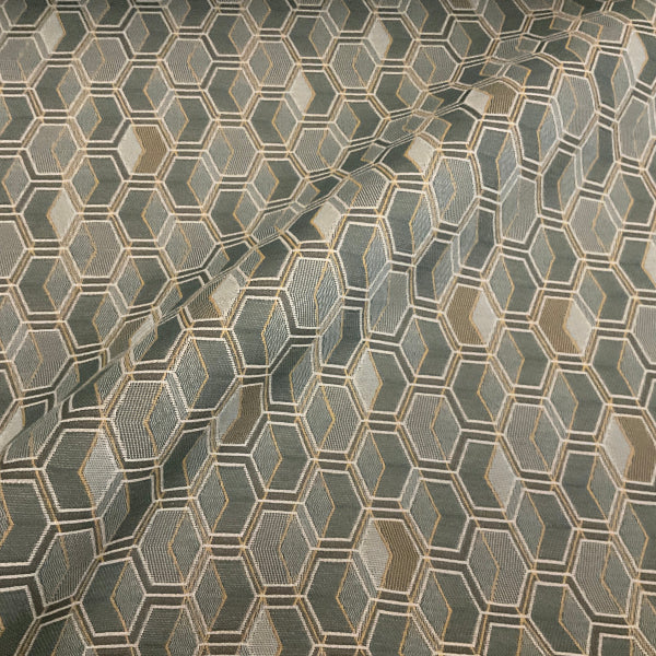 Arc-Com Facet Baltic Green Upholstery Fabric
