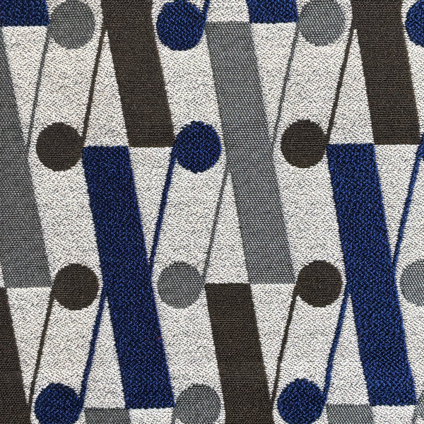 Arc-Com X Pattern Cobalt Upholstery Fabric