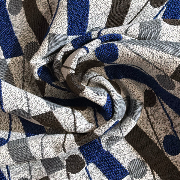 Arc-Com X Pattern Cobalt Upholstery Fabric Yardage