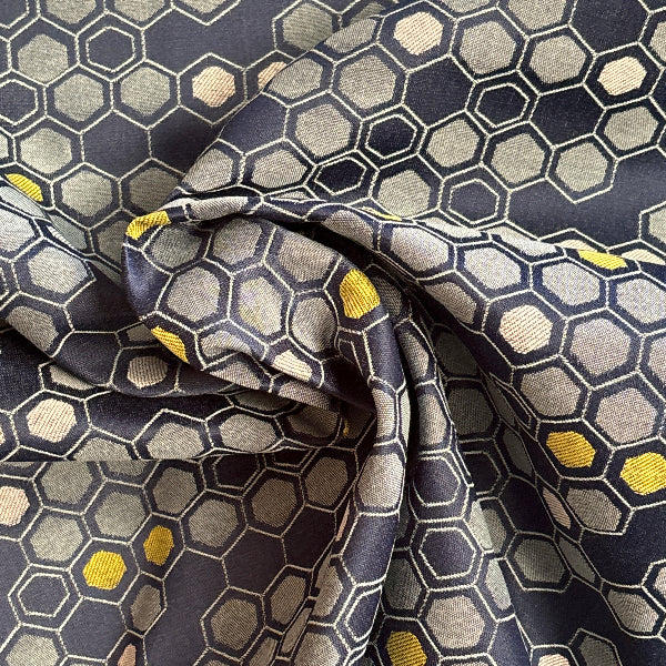 Architex Beehive Queen Blue Upholstery Fabric Yardage