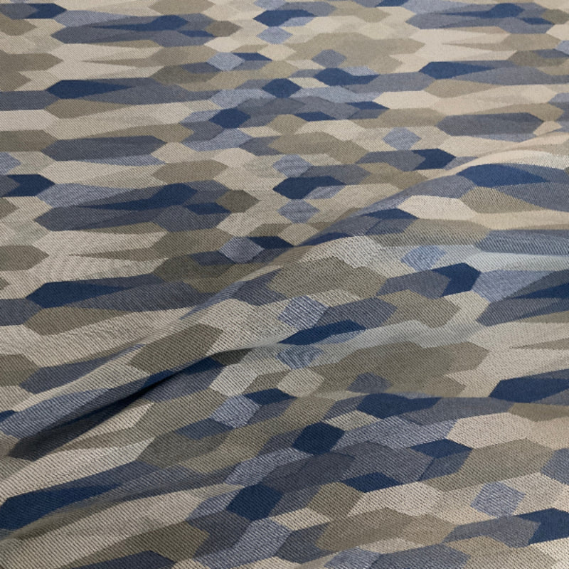 Architex Hive Hawthorn Blue Geometric Upholstery Fabric