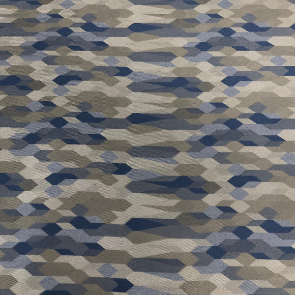 Architex Hive Hawthorn Blue Geometric Upholstery Fabric