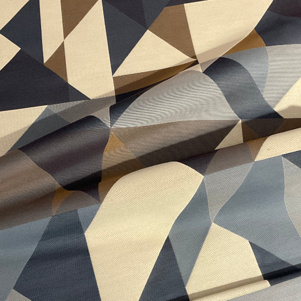 Carnegie Collage 2 Blue Upholstery Fabric