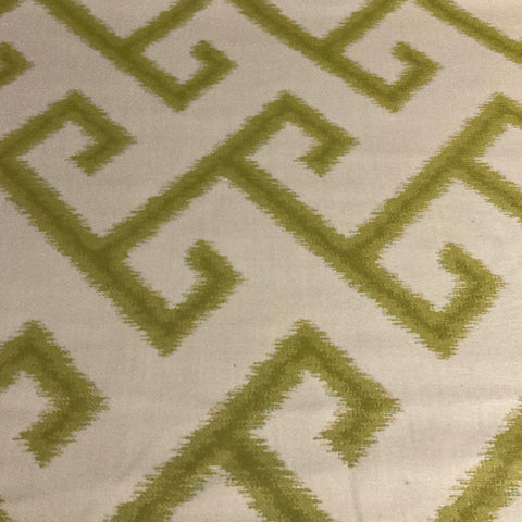 Remnant of Sunbrella El Greco Avocado Outdoor Upholstery Fabric