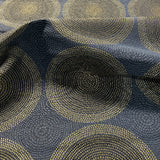 Remnant of Arc-Com Shibori Blueberry Upholstery Fabric
