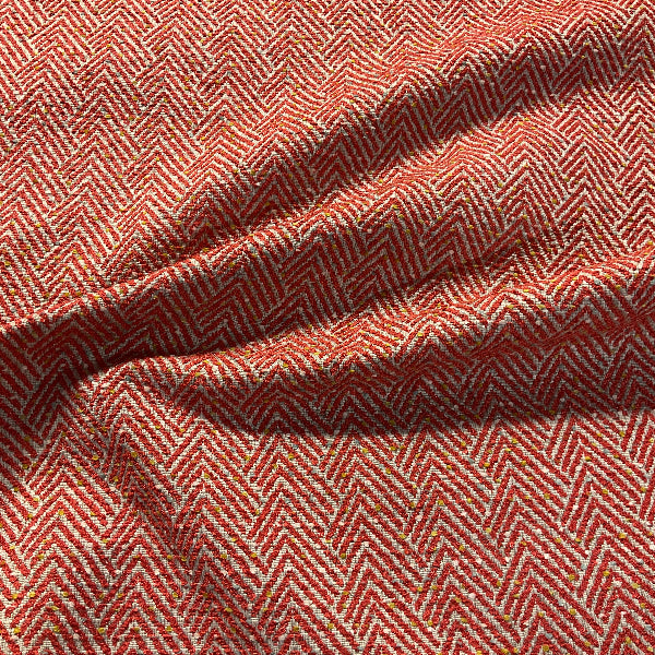 Architex Montauk Harbor Red Chevron Upholstery Fabric